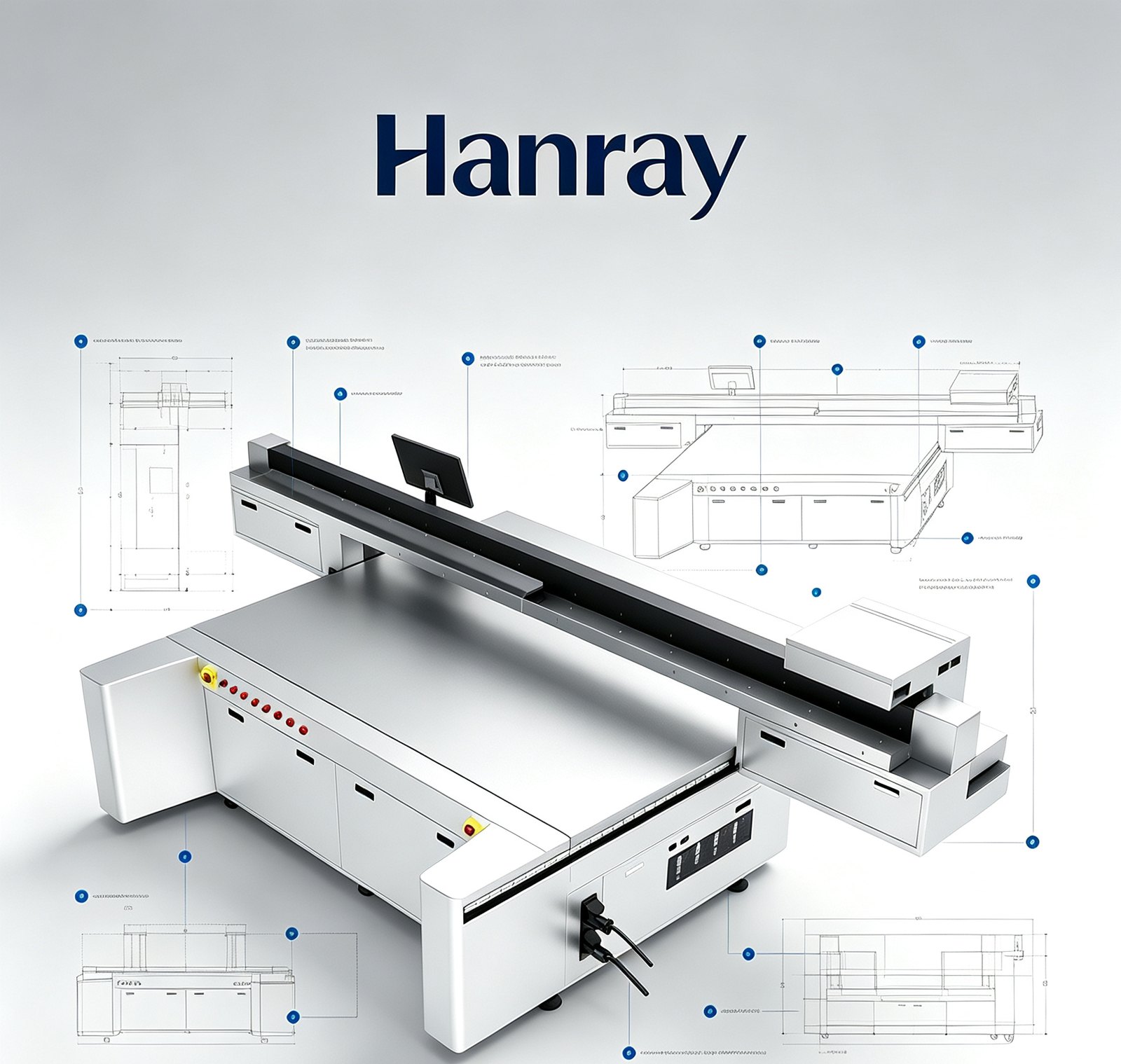 Custom Large-Format UV Printing System (up to 5 × 8 m) — Hanray UV printer, factory photograph